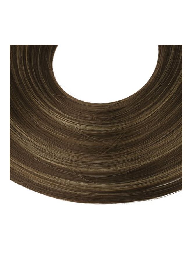 SARLA Invisible Hair Extension Flip Brown 18inch  - Image 2