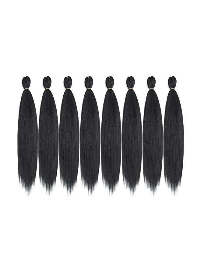 Befunny 8-Piece Straight Hair Extensions Black - Image 1