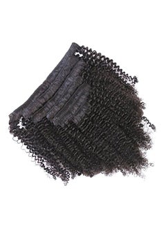 Pack Of 7 8A Clip In Brazilian Hair Extensions Black 16inch