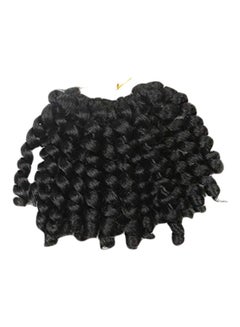 Roktress hair Pack Of 6 Jumpy Wand Curl Hair Extensions Black 8inch  - Image 1