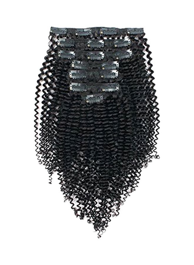ساسينا طقم وصلات شعر مجعدة مكون من 7 قطع أسود 12بوصة - Image 1