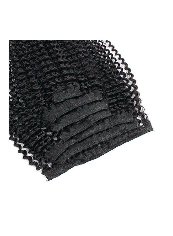 ساسينا طقم وصلات شعر مجعدة مكون من 7 قطع أسود 12بوصة - Image 3
