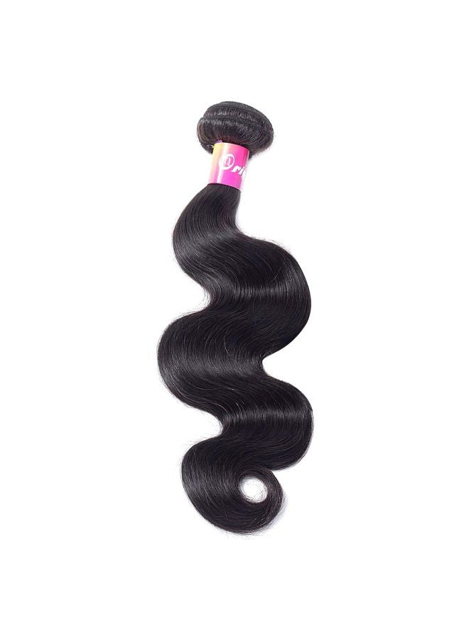 Yuyongtai Hair - 4-Piece Brazilian Wavy Hair Extension Set Black 12inch - Image 1