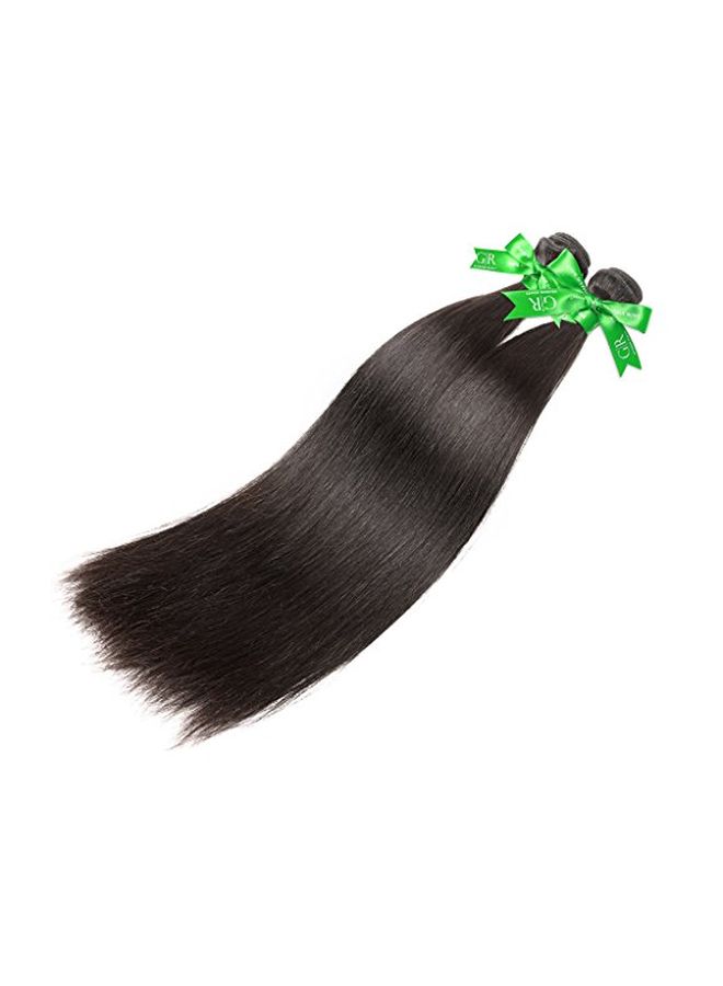 GoldRose - Brazilian Silky Straight Hair Extension Black 12inch - Image 1