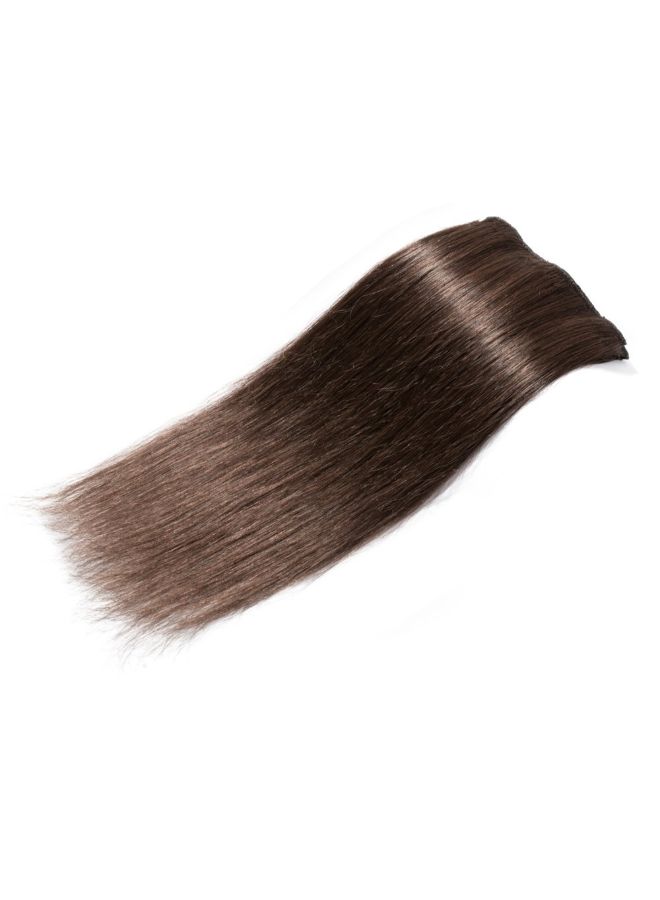 US Fashion Outlet - 8-Piece Medium Straight Remy Human Hair Extension Medium Brown - Image 1