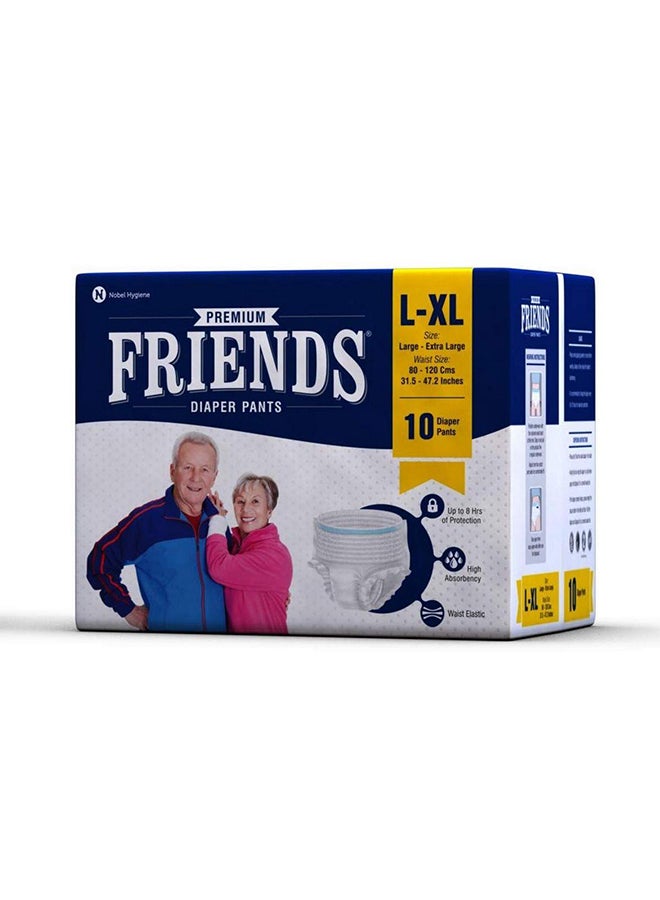 Friends - Premium Adult Diaper Pants, Large - Extra large, 10 Count - Image 1