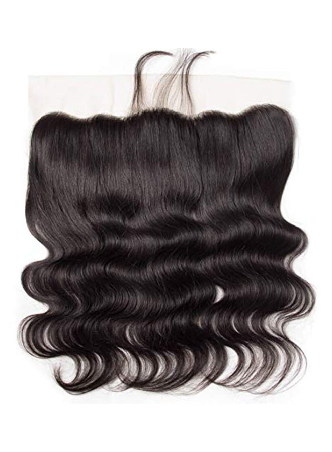 PandaOne - Brazilian Virgin Wavy Human Hair Extension Black 12inch - Image 1