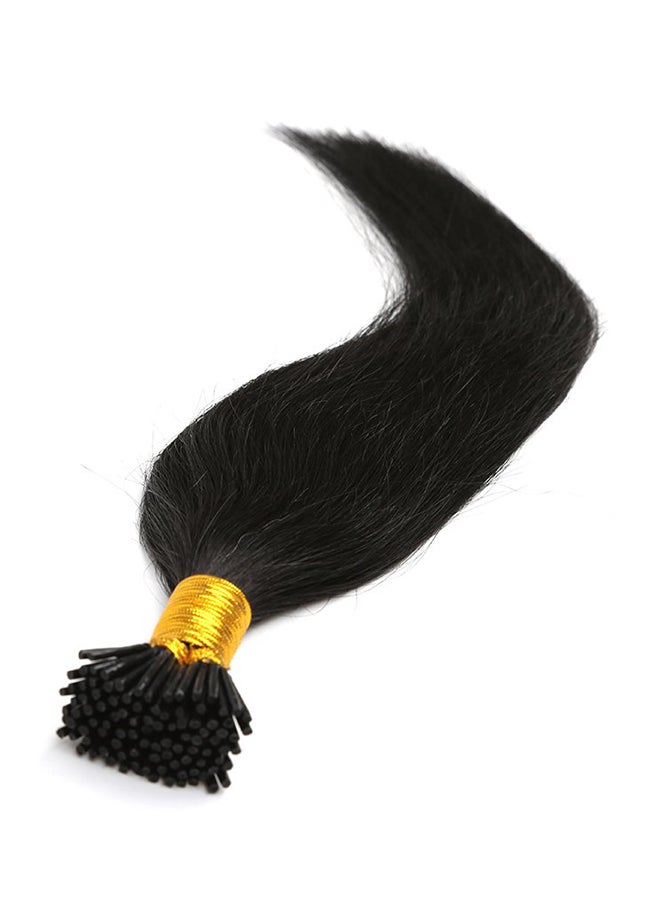 Fabwigs Straight Keratin Stick Fusion Remy Human Hair Extension 1 Jet Black 22inch 