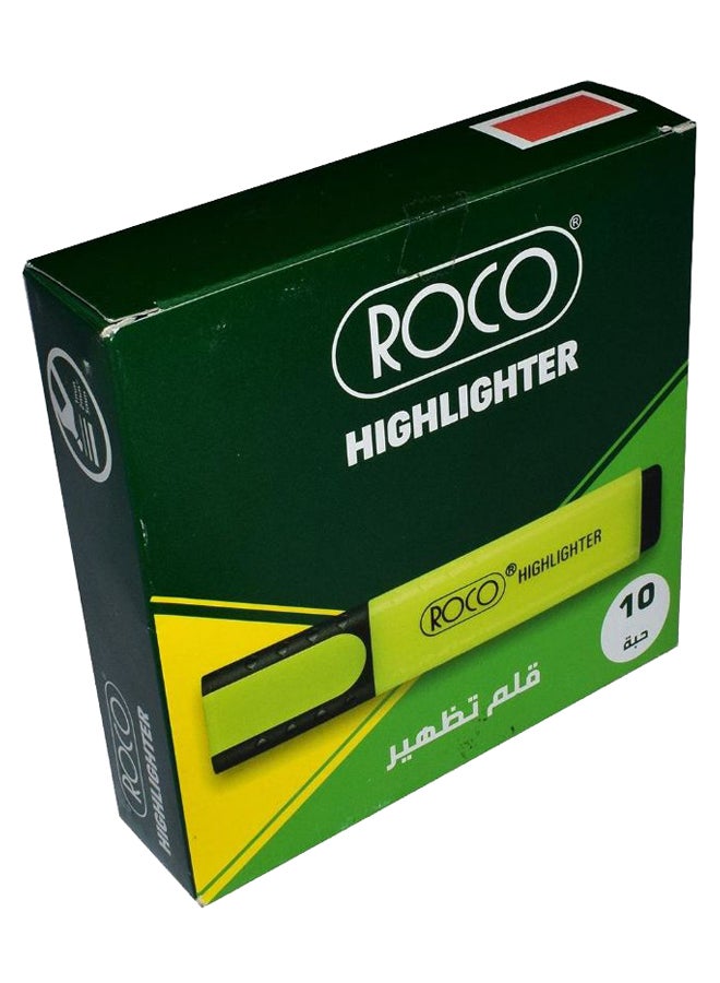 ROCO 12-Piece Highlighter Set Green - Image 2