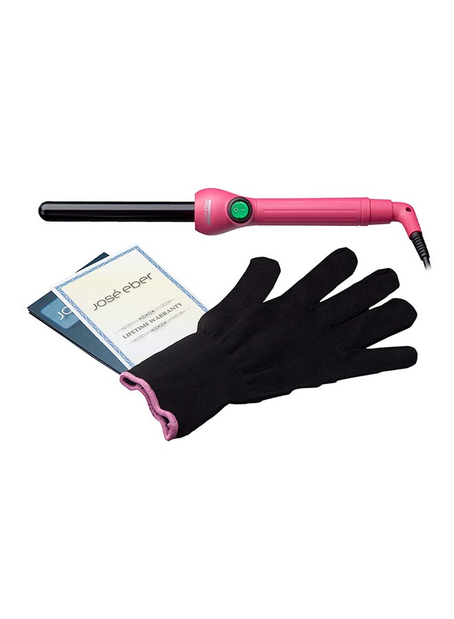JOSE EBER Pink Clipless Curling Iron Pink/Black 19ml  - Image 4