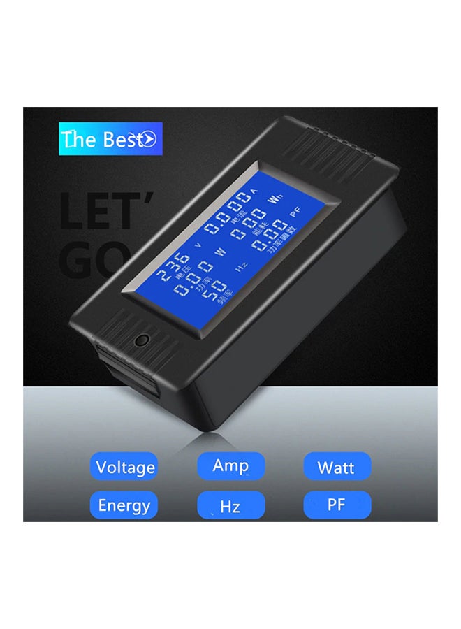 PZEM-018 Ac 80-260V 5A Multimeter Digital Meter LCD Display Black  - Image 2