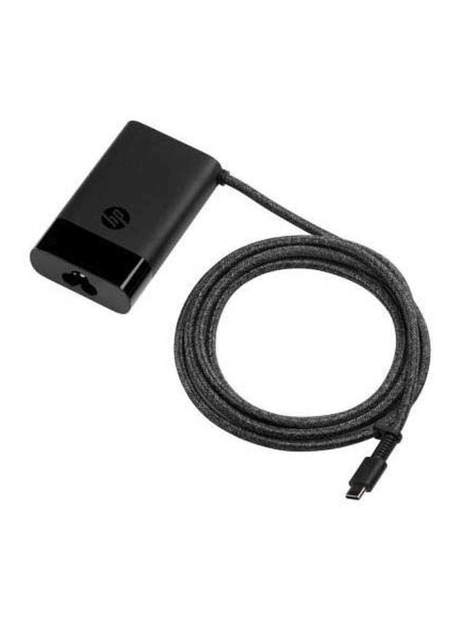 HP USB-C Power Adapter For HP Elitebook X360 1030 G3 Black - Image 1
