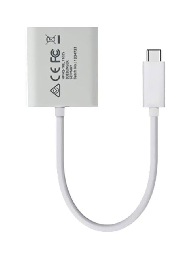HP - USB C To HDMI Adapter White - Image 1