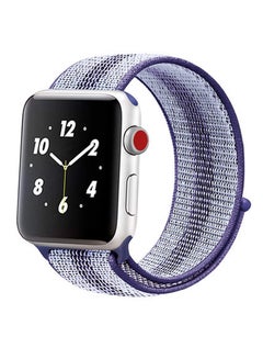 Pearl in Oyster Replacement Strap For Apple Watch Series 3//4/5- Strip Blue 