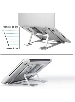 NuSense 6-Level Adjustable Laptop Stand Silver  - Image 2