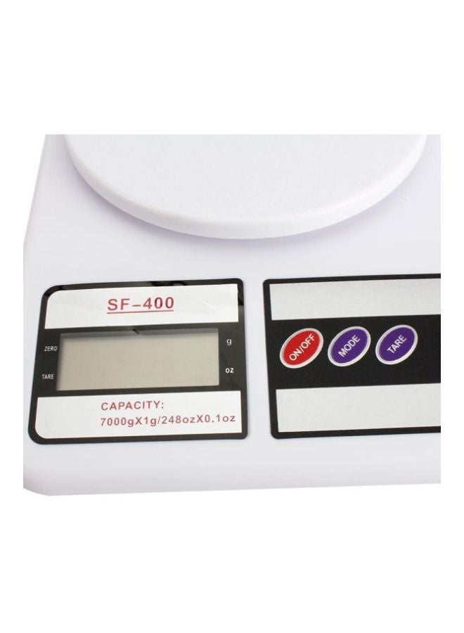 Wilkwish Battery Operated Digital Kitchen Scales White/Black 14.6centimeter - Image 2