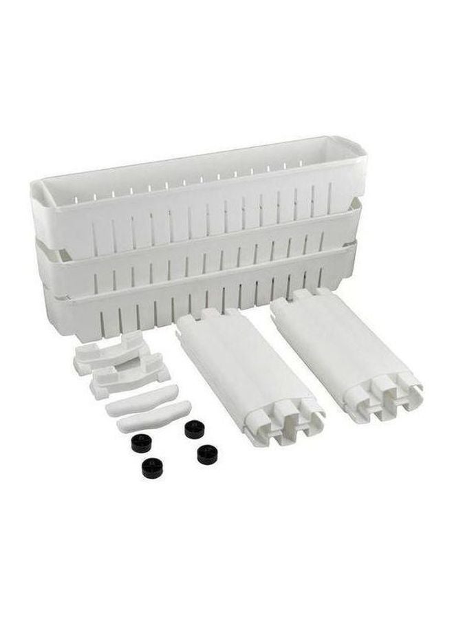 3-Shelves Storage Rack White 72x13x55cm  - Image 3