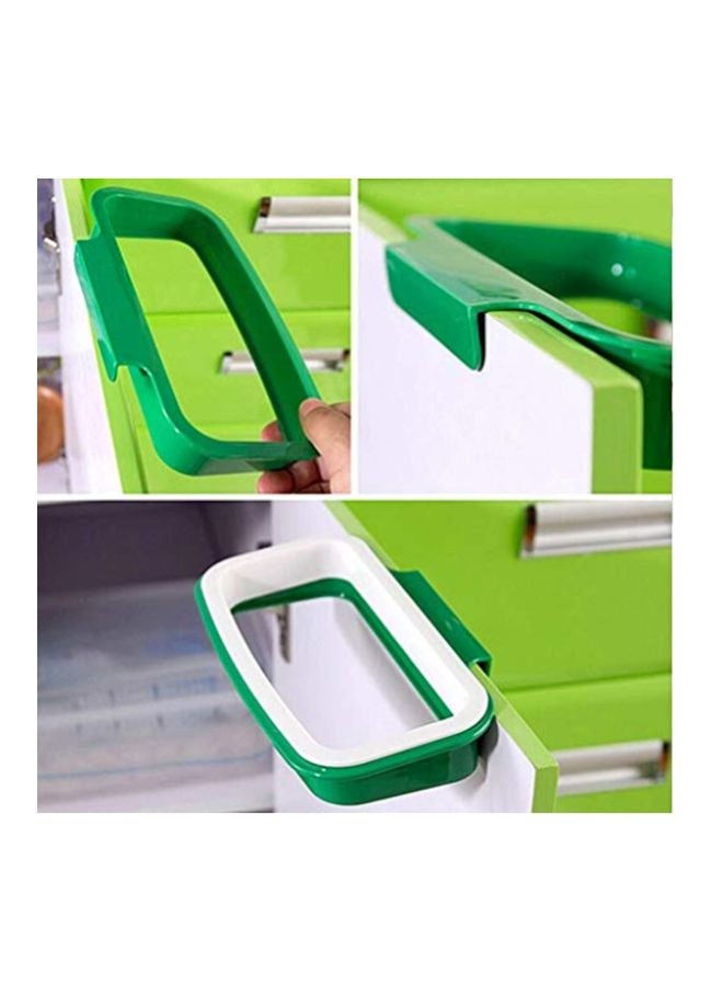 Hanging Trash Bag Holder Green/White - Image 3