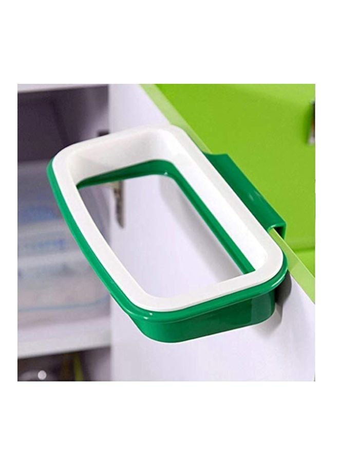 Hanging Trash Bag Holder Green/White - Image 2
