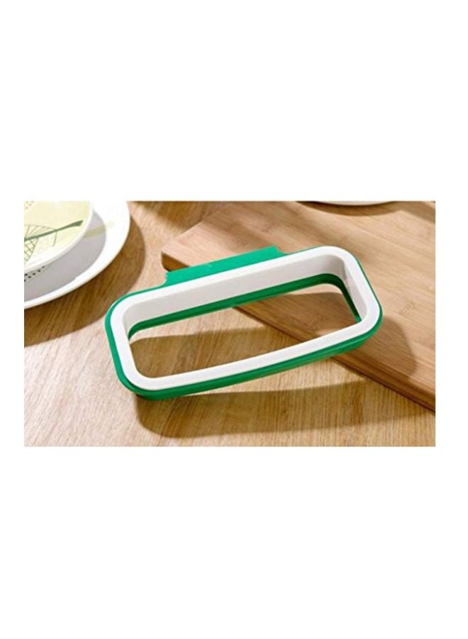 Hanging Trash Bag Holder Green/White - Image 5