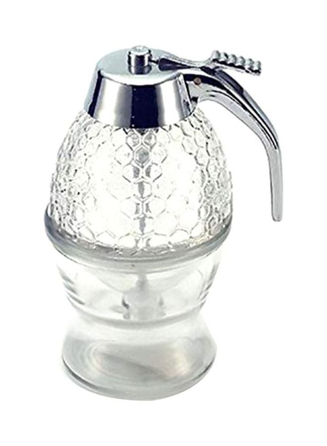 وعاء صب العسل شفاف/فضي - Image 1