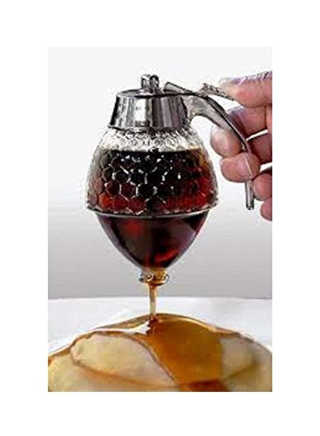 وعاء صب العسل شفاف/فضي - Image 3
