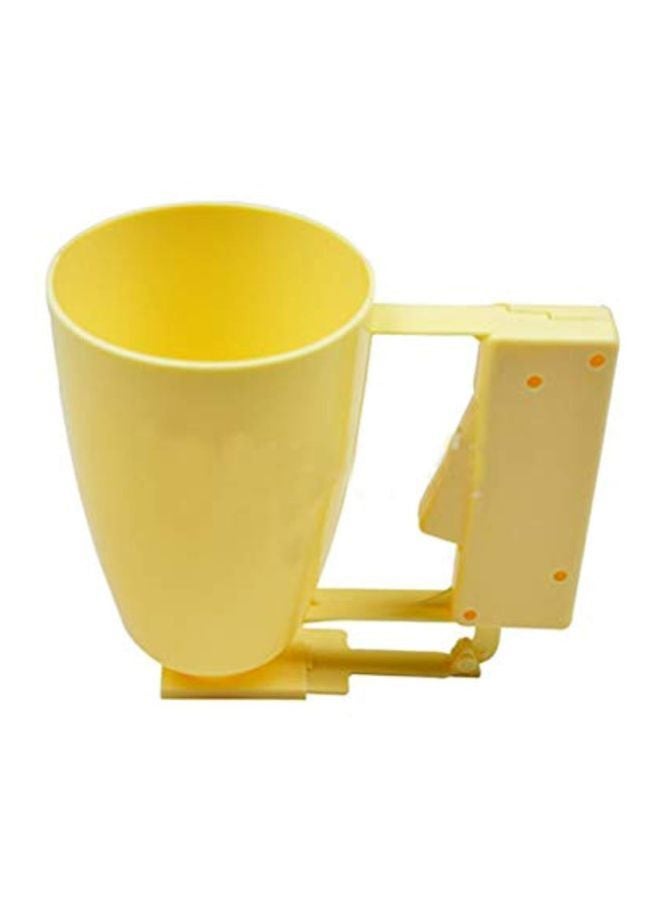 موزّع خليط بلاستيكيّ أصفر 14.5x15.5سم - Image 1