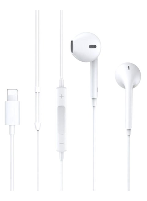Lightning Wired In-Ear Earphone White