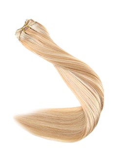 Full Shine Straight Hair Extension 27 Honey Blonde/613 Yellow Blonde 16inch  - Image 1