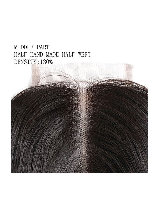 اليسا وصلة شعر مستعار مستقيمة أسود 14بوصة - Image 3