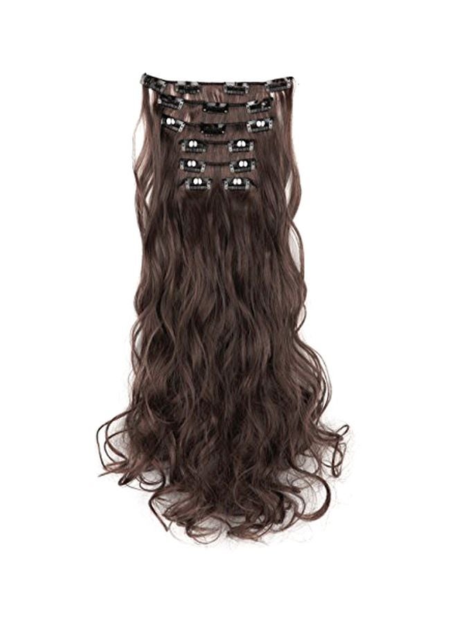 SWACC 20-PIece Hair Extension Medium Ash Brown 20inch