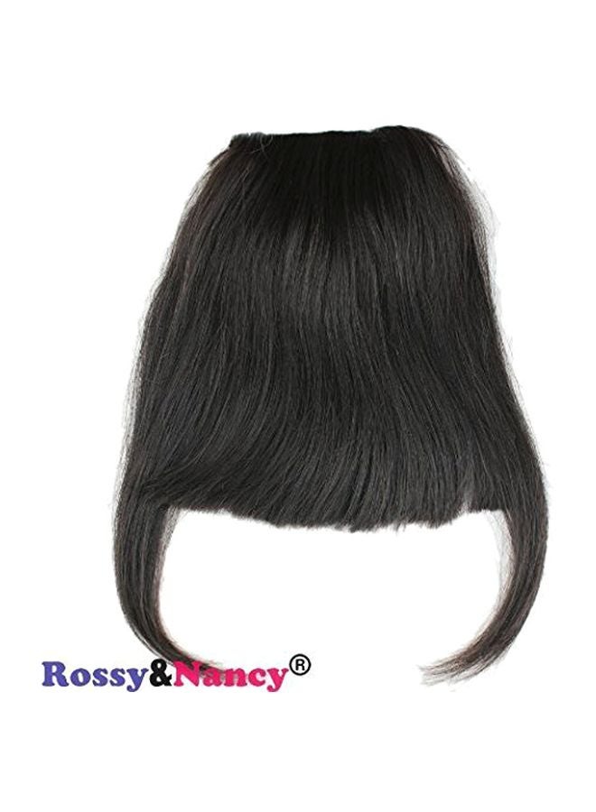 Rossy&Nancy Short Straight Bangs Hair Wig Black - Image 2
