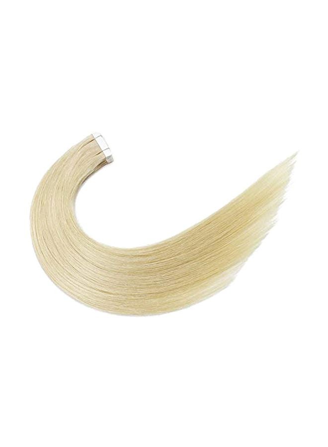 PoleStar Hair - 20-Piece Straight Human Hair Extension 60 Beige 18inch - Image 1