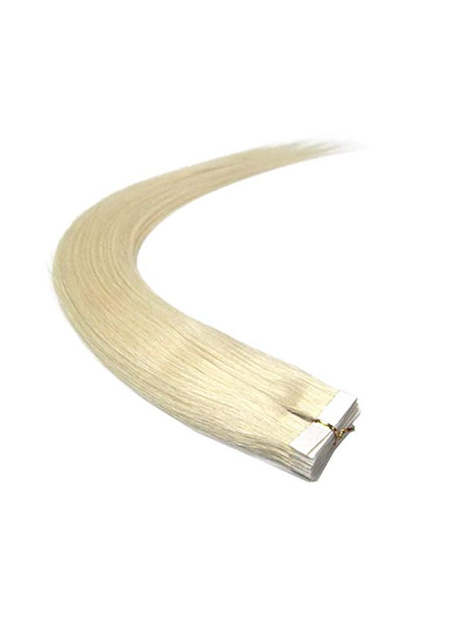 PoleStar Hair - 20-Piece Straight Human Hair Extension 60 Beige 18inch - Image 1
