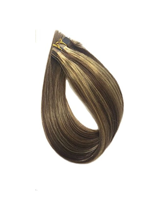 بولي ستار هير مجموعة 20 وصلة شعر بشري أملس 4-27 بيانو أومبري 20بوصة - Image 2