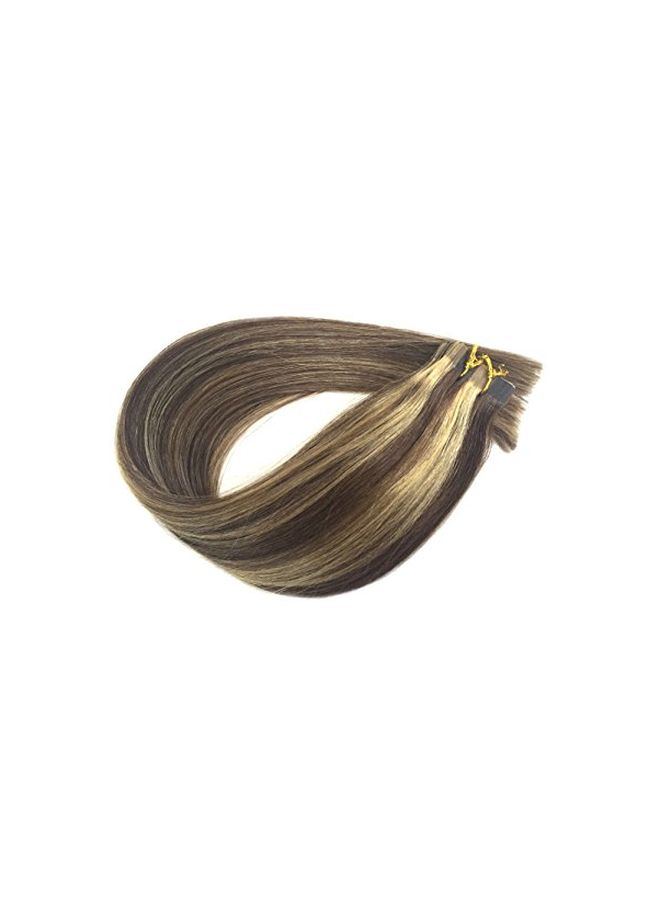 بولي ستار هير مجموعة 20 وصلة شعر بشري أملس 4-27 بيانو أومبري 20بوصة - Image 3