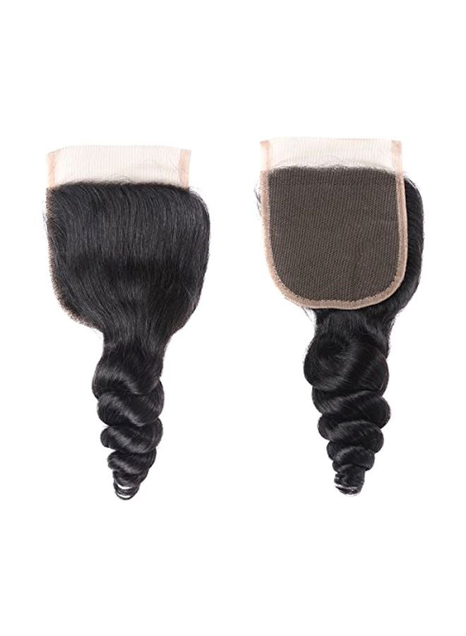 ليان ليان وصلة شعر طبيعي برباط تثبيت بتصميم مموج أسود 12بوصة - Image 1