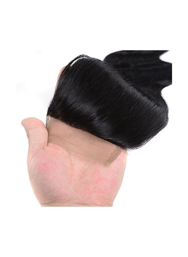 ليان ليان وصلة شعر طبيعي برباط تثبيت بتصميم مموج أسود 12بوصة - Image 3