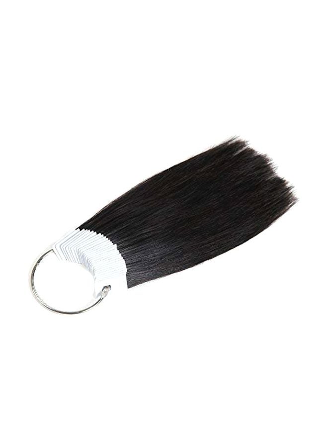 رينبوول مجموعة شعر مستعار مفرود مكونة من 30 قطعة أسود طبيعي 8بوصة - Image 1