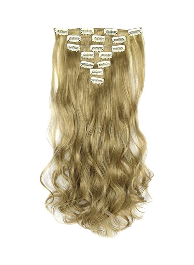 TOPREETY 7-Piece Wavy Hair Extension 16/613 Light Ash Blonde 20inch
