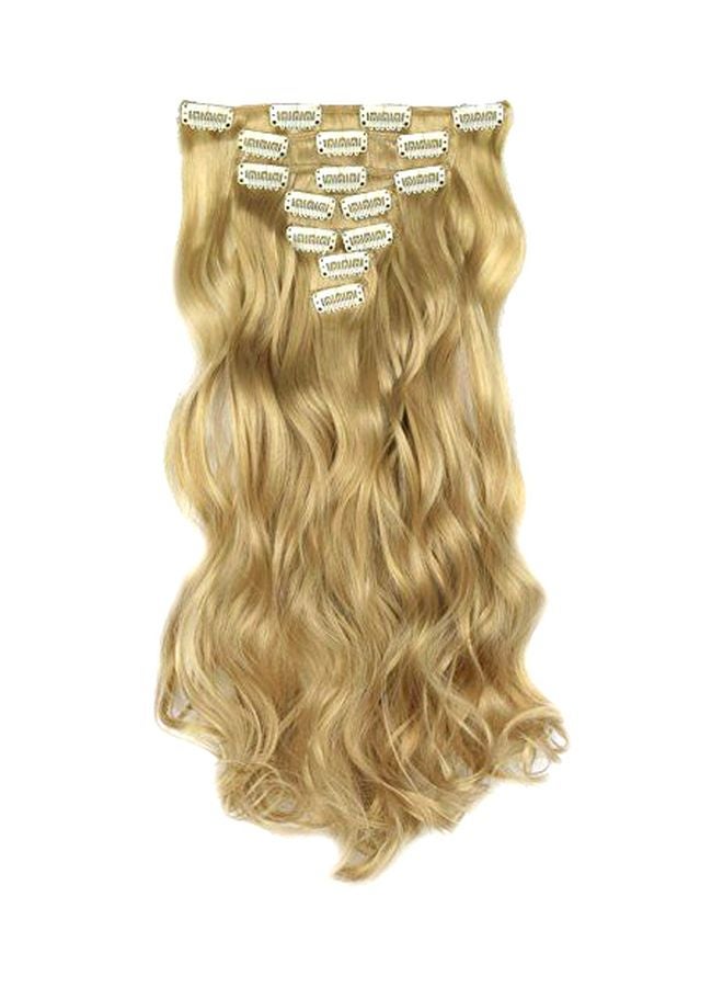 TOPREETY 7-Piece Wavy Hair Extension 22/613 Light Honey Blonde 20inch