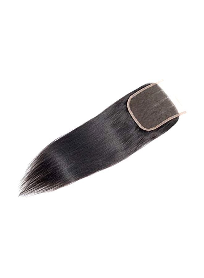 SingleBest Wavy Human Hair Wig Black 12inch - Image 1