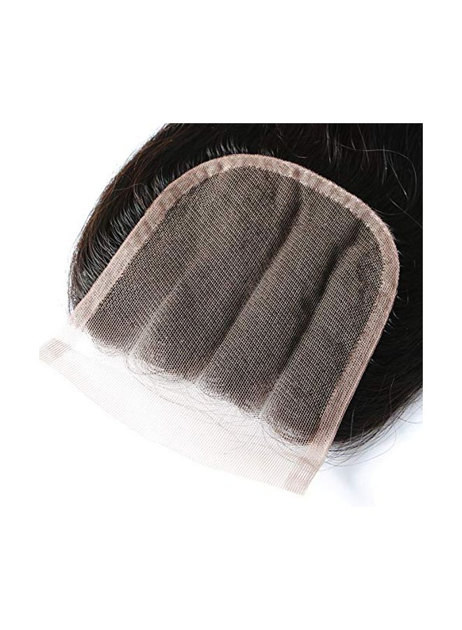 SingleBest Wavy Human Hair Wig Black 12inch - Image 2