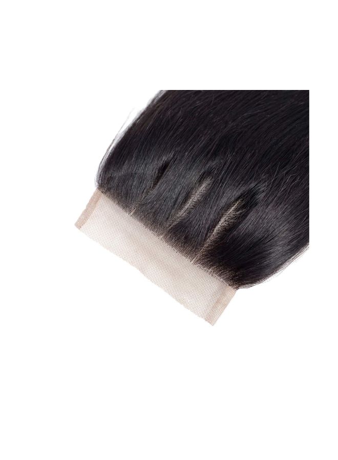 SingleBest Wavy Human Hair Wig Black 14inch - Image 3