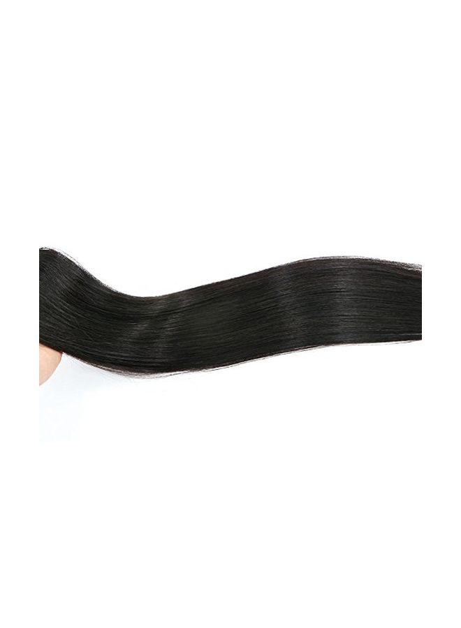 هواي 7-Piece Human Hair Extension أسود 20بوصة  - Image 3