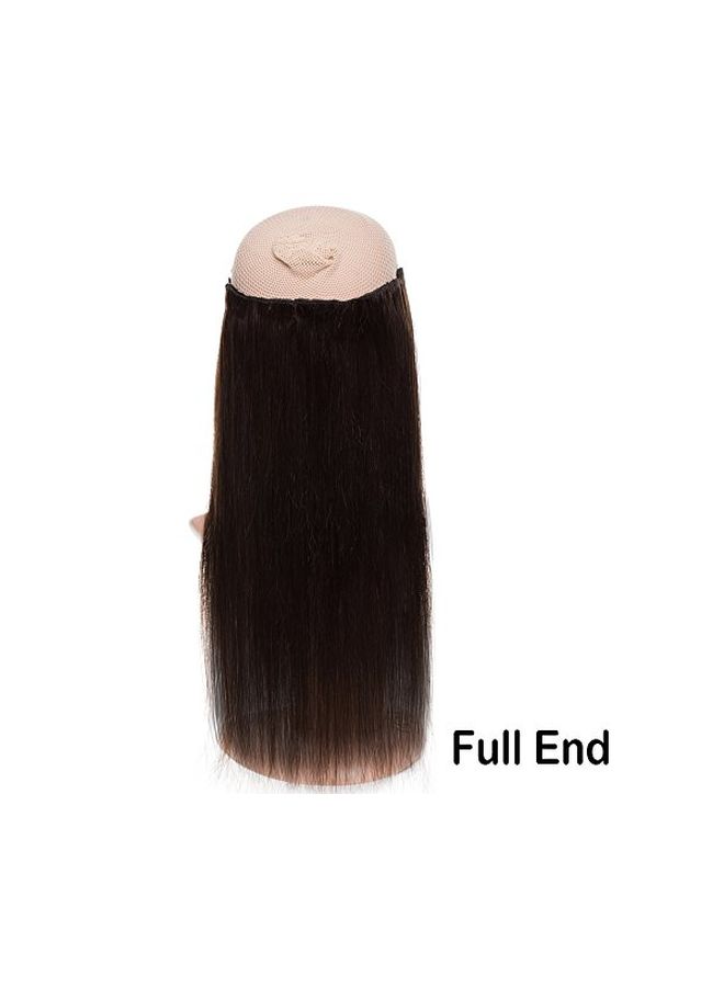 يو إس ستوك-يو إس سيلر شعر مستعار طبيعي - 10 قطع بني غامق - Image 3