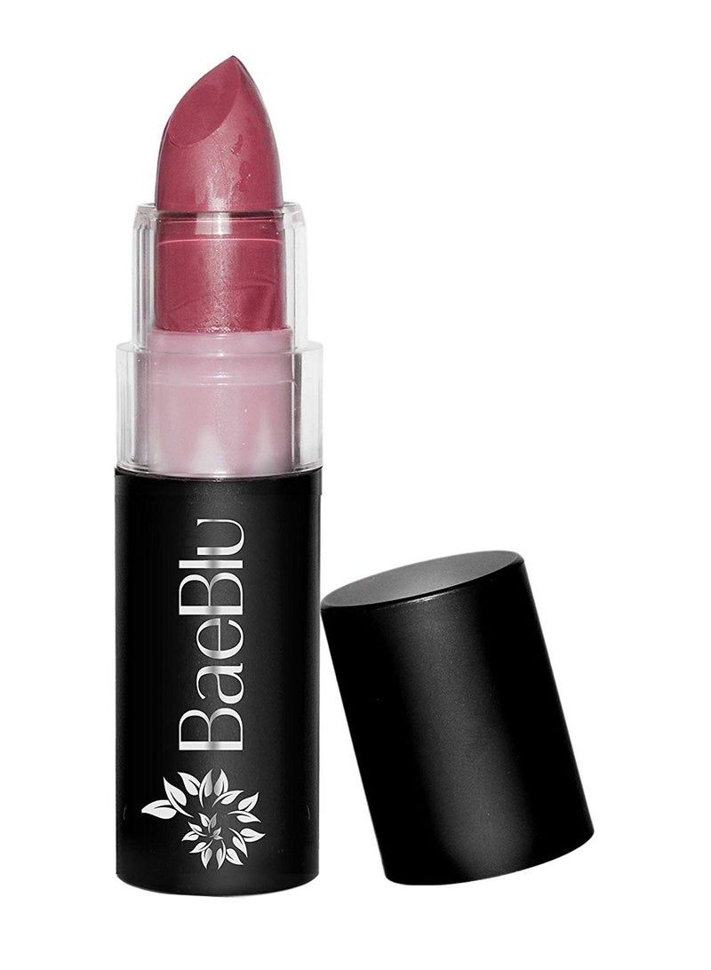 BaeBlu Hydrating Antioxidant-Rich Shiny Lipstick Purely Plum - Image 1