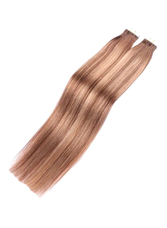 20-Piece Hair Extension Set With Tape Brown 16inch - v1570888621/N30612185A_1