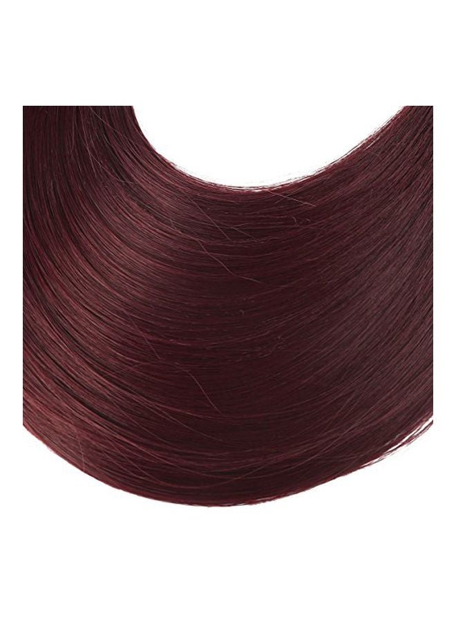 سارلا وصلة شعر بتصفيفة مموجة بسلك قلاب مخفي أحمر برغندي 18بوصة - Image 3