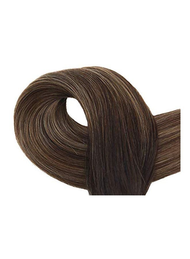Full Shine 20-Piece Straight Hair Extension Set Brown 18inch  - Image 3